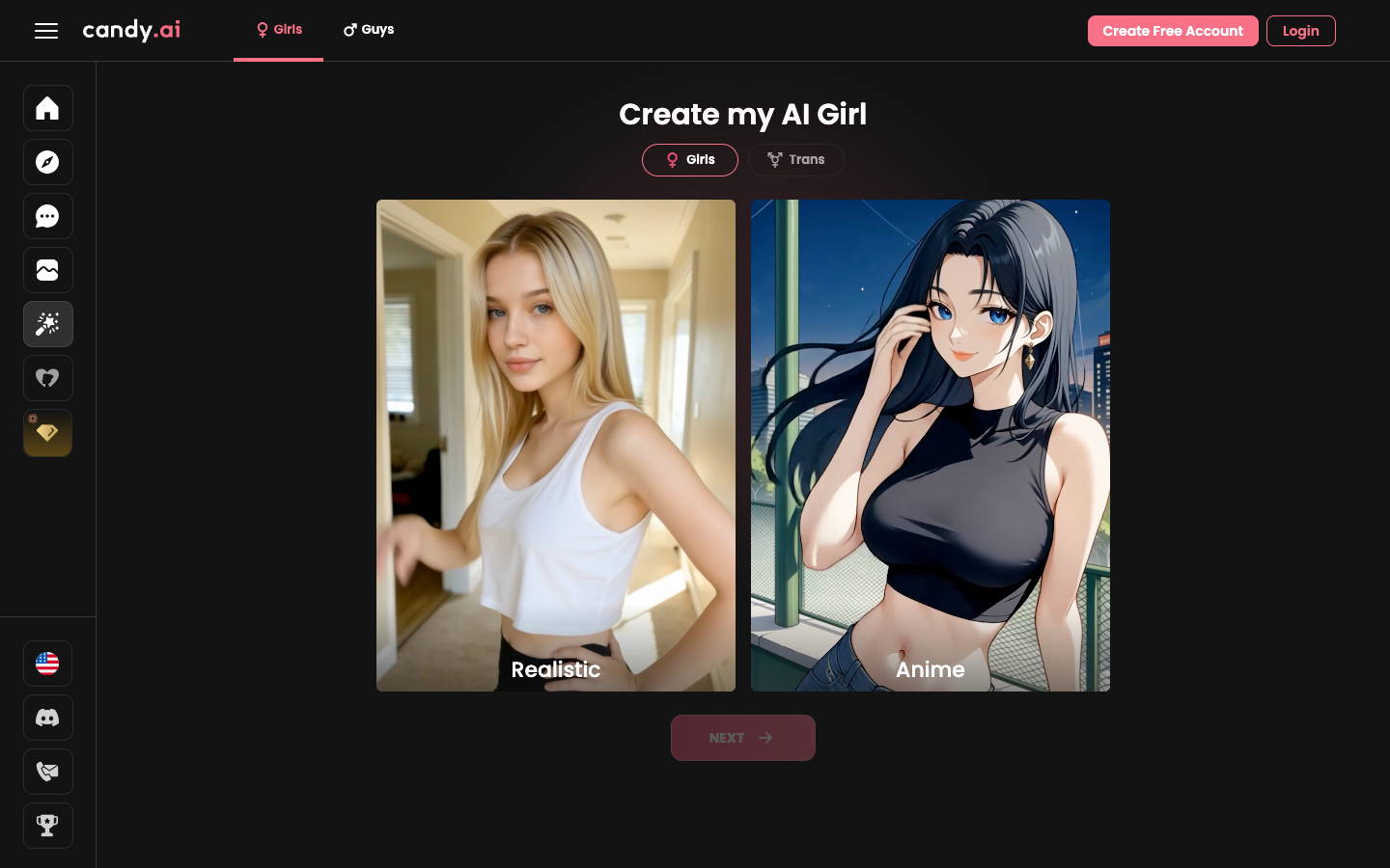 Candy AI Create Character